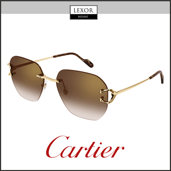 Cartier CT0394S-002 58  Sunglass UNISEX METAL