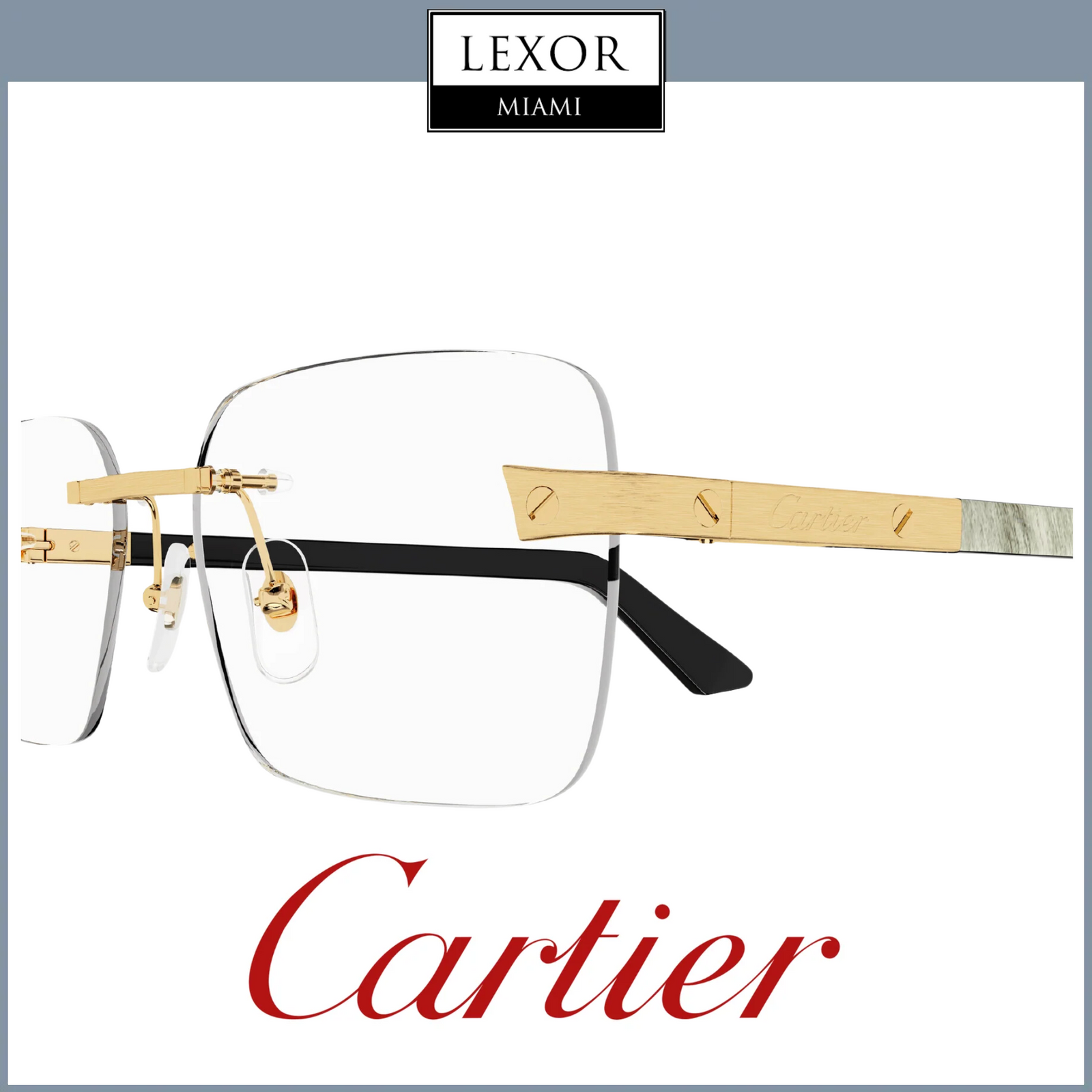 Cartier CT0411o 003 Gold White