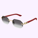 Gafas de sol Cartier CT0439S-003 54 Hombre METAL MADERA