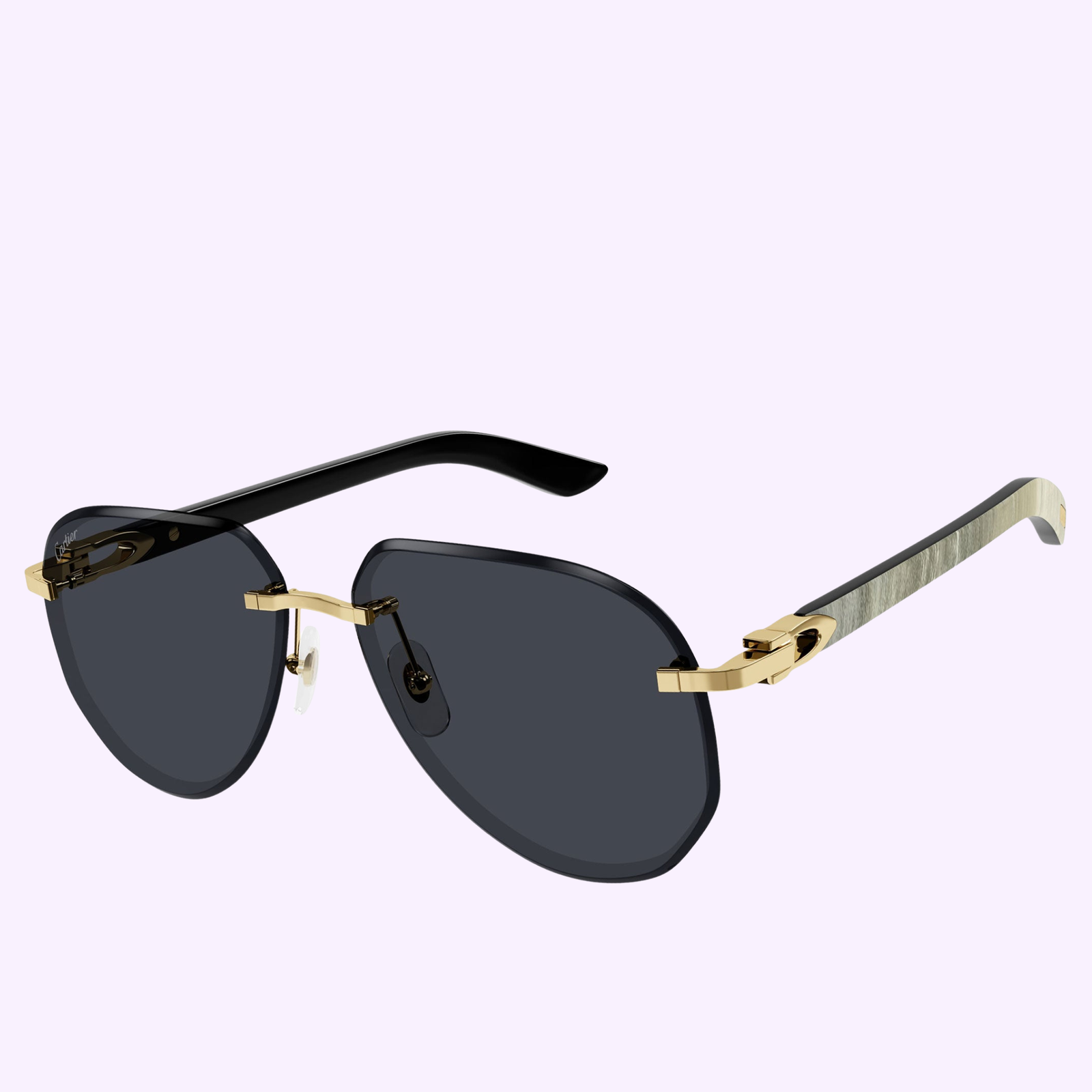 Cartier CT0440S-002 Genuine Horn Sunglasses