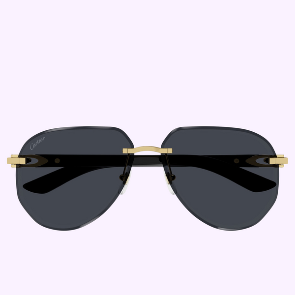Gafas de sol Cartier CT0440S-002 para mujer con cuerno auténtico