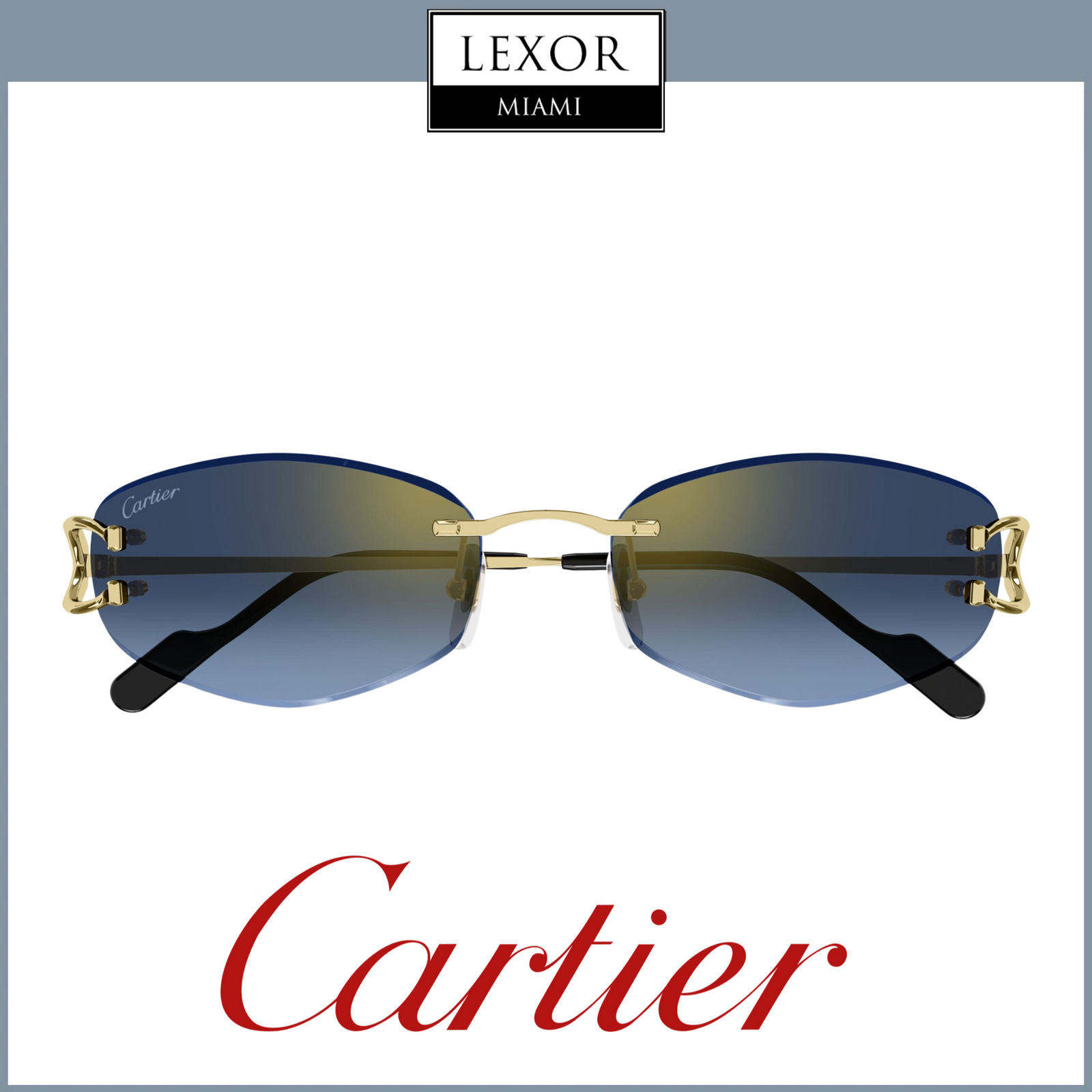 Cartier Sunglasses CT0467S-002 57 Men upc 843023175757 – Lexor Miami
