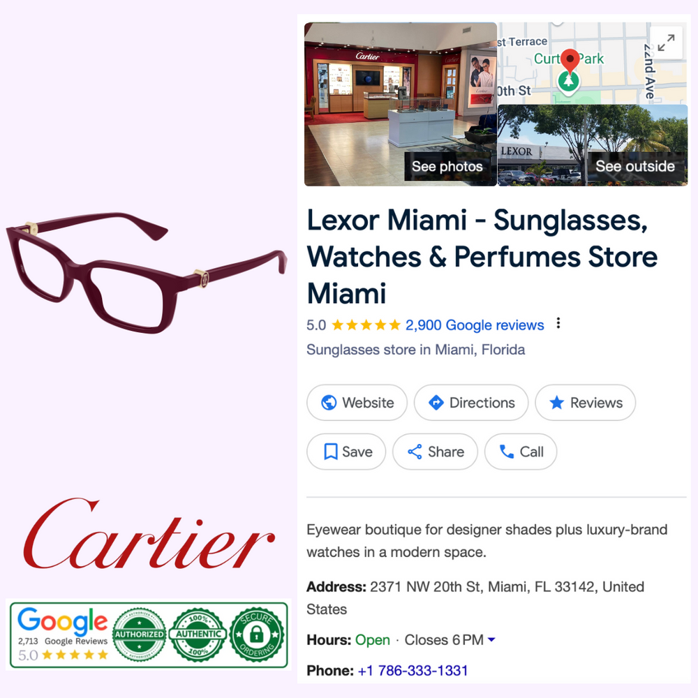 Cartier Sunglasses CT0525O-007 55 upc 843023179557 – Lexor Miami