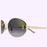 Close up view Cartier Sunglasses CT0592S-001 55