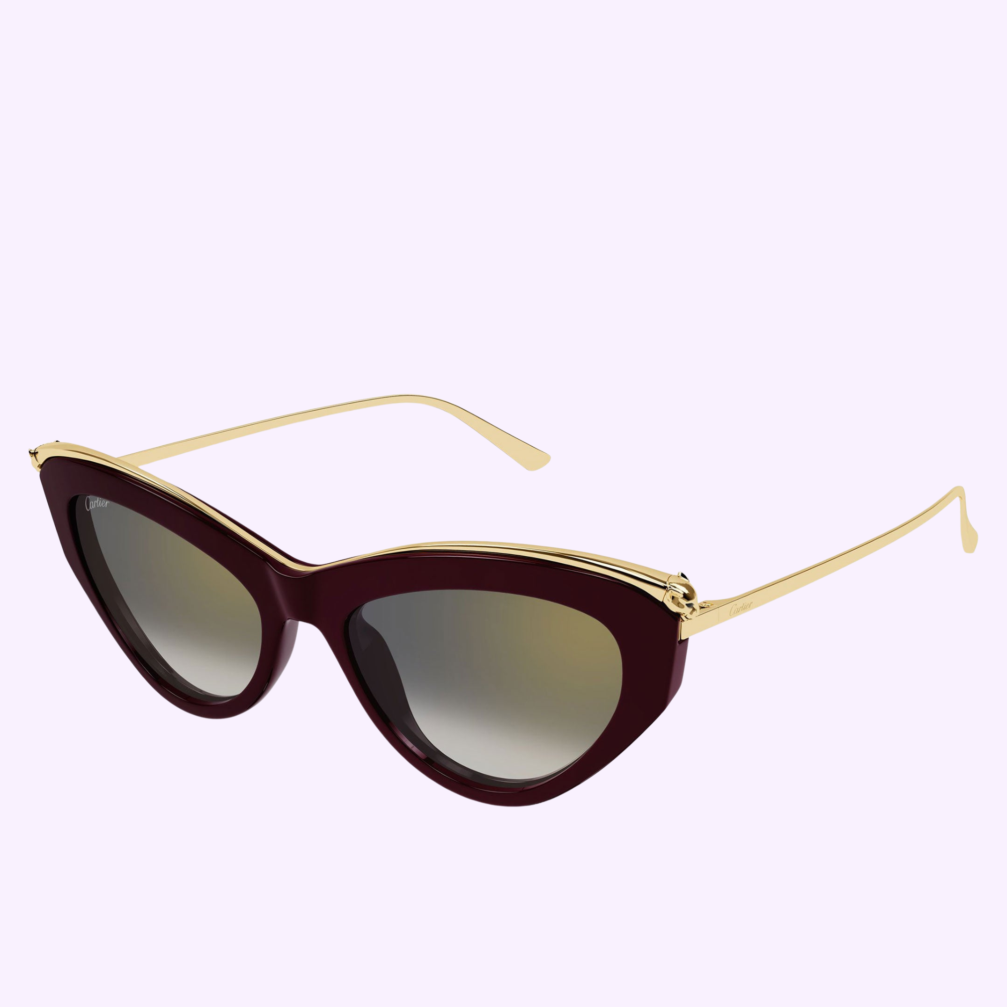 Angle View Cartier Sunglasses CT0596S-004 55 Women