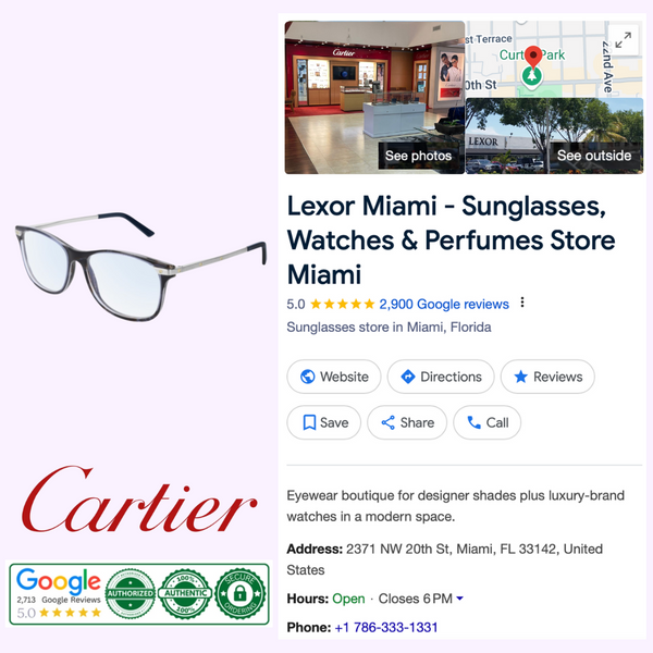 Cartier CT0106O 008 55 Armação de Óculos Masculina
