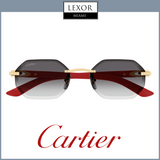 Cartier Sunglass CT0439S-003 54 Man METAL WOOD