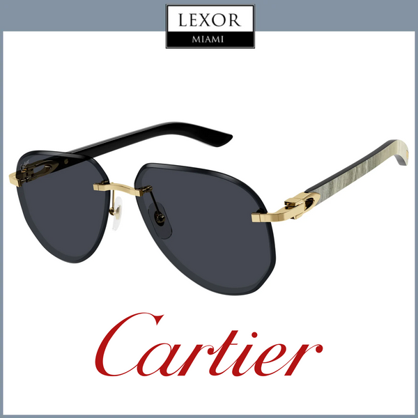 Cartier CT0440S-002 Woman Genuine Horn Sunglasses