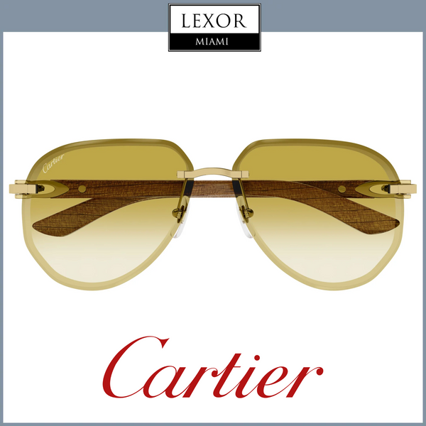 Cartier Sunglasses CT0440S-004 61 MAN METAL WOOD upc: 843023172695
