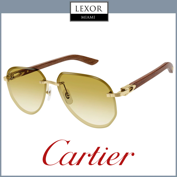 Cartier Sunglasses CT0440S-004 61 MAN METAL WOOD upc: 843023172695