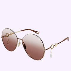 Angle View Chloe CH0067S 002 61 Women Sunglasses