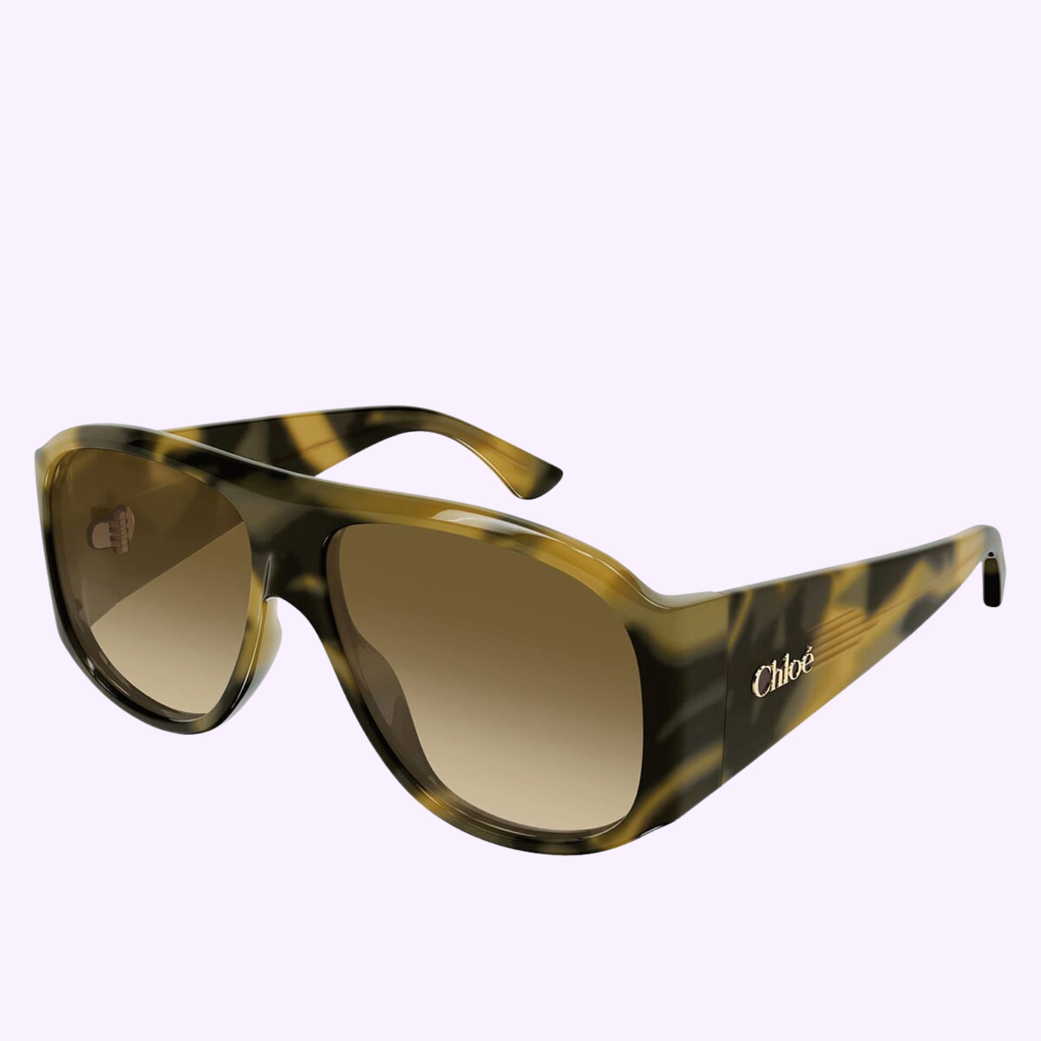 Angle View Chloe Sunglasses CH0347S-005 60 Women