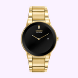 Citizen AU1062-56E Axiom Eco-Drive Gold Stainless Steel Strap Men Watches