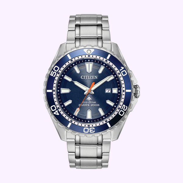 Citizen BN0191-55L ProMaster Diver Eco-Drive Stainless Steel Strap Men Watches