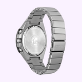 Reloj Citizen CA7050-57H Super Titanium Armor Eco-Drive con correa de acero inoxidable plateada para hombre
