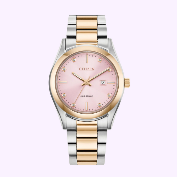 Citizen EW2706-58X LAD ECO WR100 SSTRG Bracelet PINK