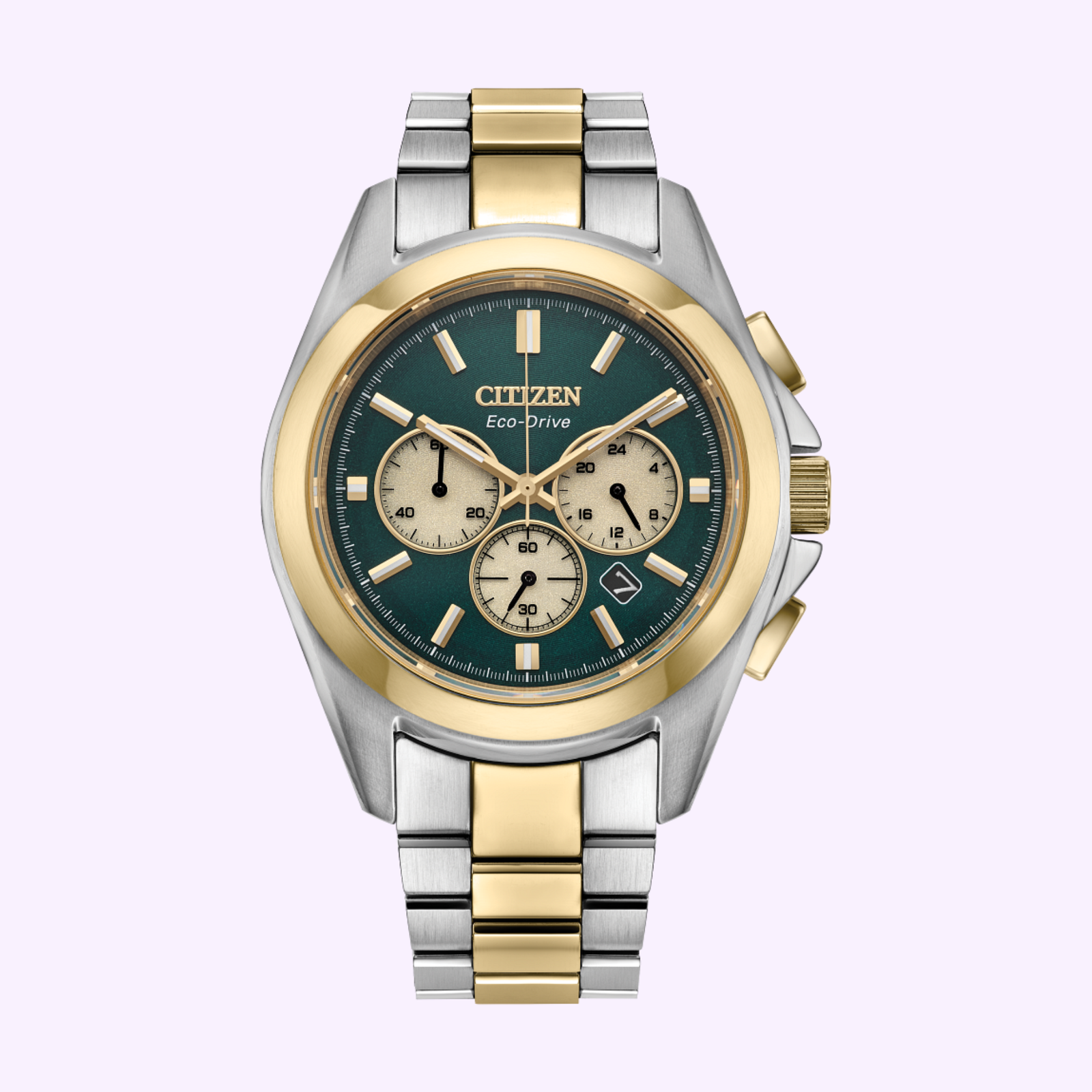 CITIZEN x HIROB CITIZEN クォーツ 腕時計 金色 Citizen Men's Alarm Chronograph Gold Tone S.Steel Bracelet