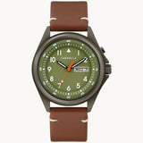 Bulova 45C119 Classic Caravelle Brown Leather Strap Men Watches
