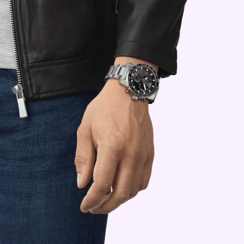 Tissot T1256171105100 SuperSoft Chronograph Stainless Steel Strap