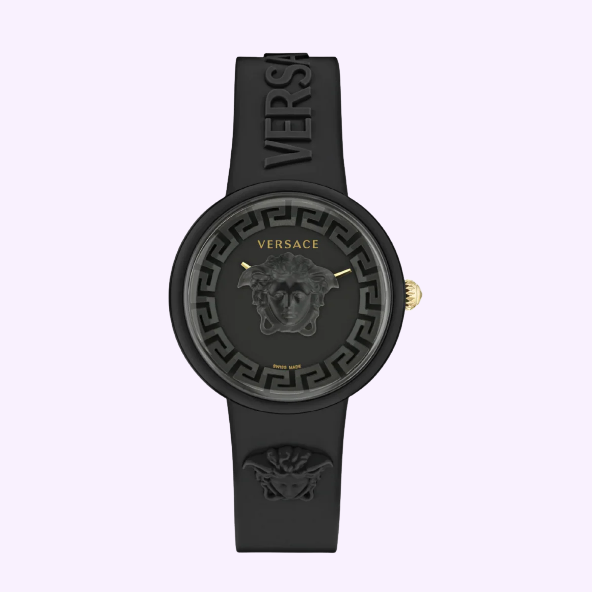 Versace Medusa Pop Silicone Women's Watch VE6G00223 black case Lexor Miami