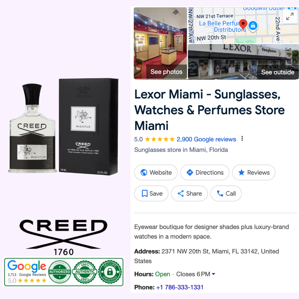 その他 Creed Perfume Masculino Creed Aventus 3.3 EDP – Lexor Miami
