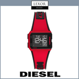Diesel DZ1923 Chopped Digital Red Silicone Strap Men Watches