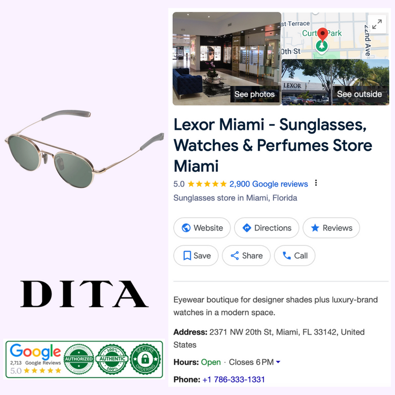 Dita DLS103-50-02 Lancier Unisex Sunglasses