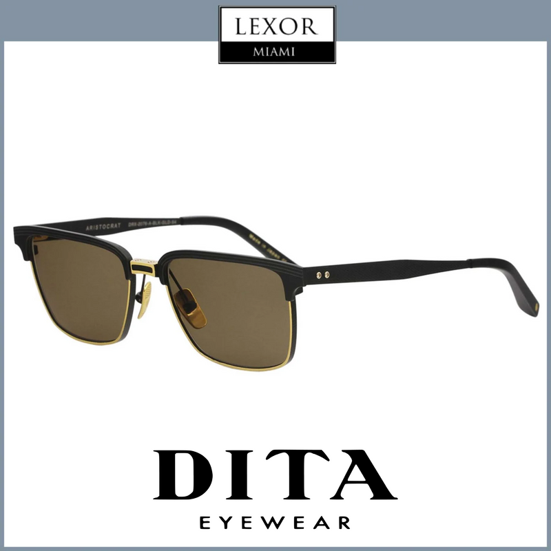 Dita DRX-2076-A-BLK-GLD-54 Aristocrat Unisex Sunglasses