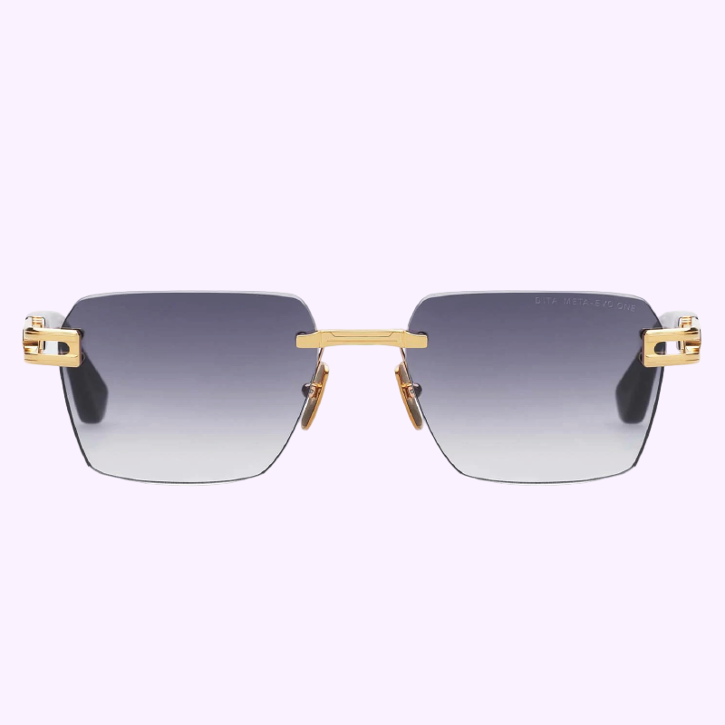 DITA Meta-Evo One DTS147-A-01 sunglasses front view showing rimless gradient lenses