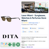 Dita DRX-2076-A-BLK-GLD-54 Aristocrat Unisex Sunglasses