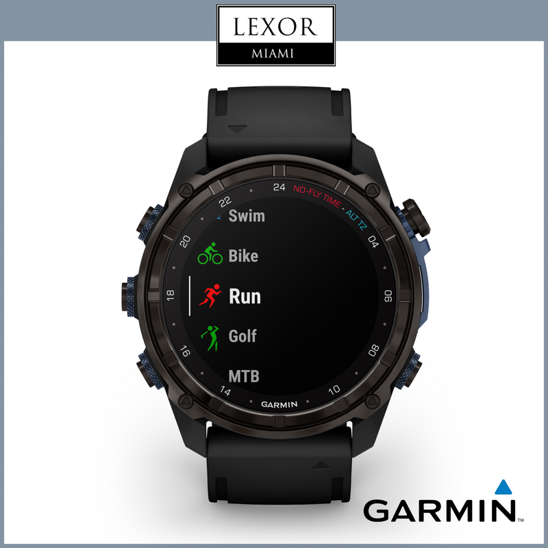 Garmin Descent™ Mk3i – 51 mm, Carbon Gray DLC Titanium with Black Silicone Band 010-02752-10 Watches UPC  753759332891