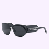 A pair of Dior DIORCLUB M6U Woman Sunglasses CD40116U 0016C with black, butterfly-inspired frames and dark lenses is shown on a white background. The Lexor Miami logo appears at the top, and "Dior Sunglasses" at the bottom.