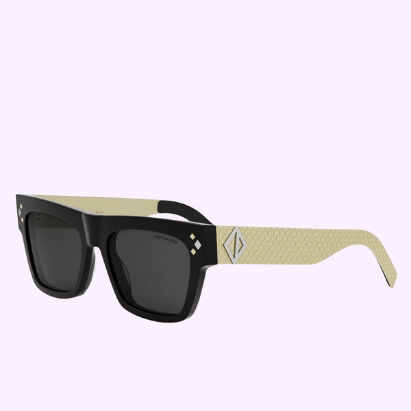 K*様 DIOR キャットアイ ブラックサングラス ゴールドロゴ Dior Kaleidiorscopic Sunglasses Shield Visor Mask Black Grey Gold
