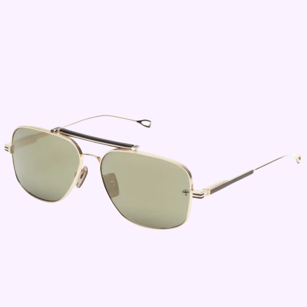DITA PS.004 gold and black unisex sunglasses with reflective lenses