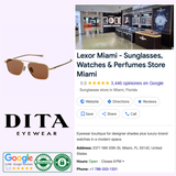 Gold-rimmed Dita Sunglasses DLS419-A-01 LSA-419 titanium aviator-style sunglasses with brown lenses.