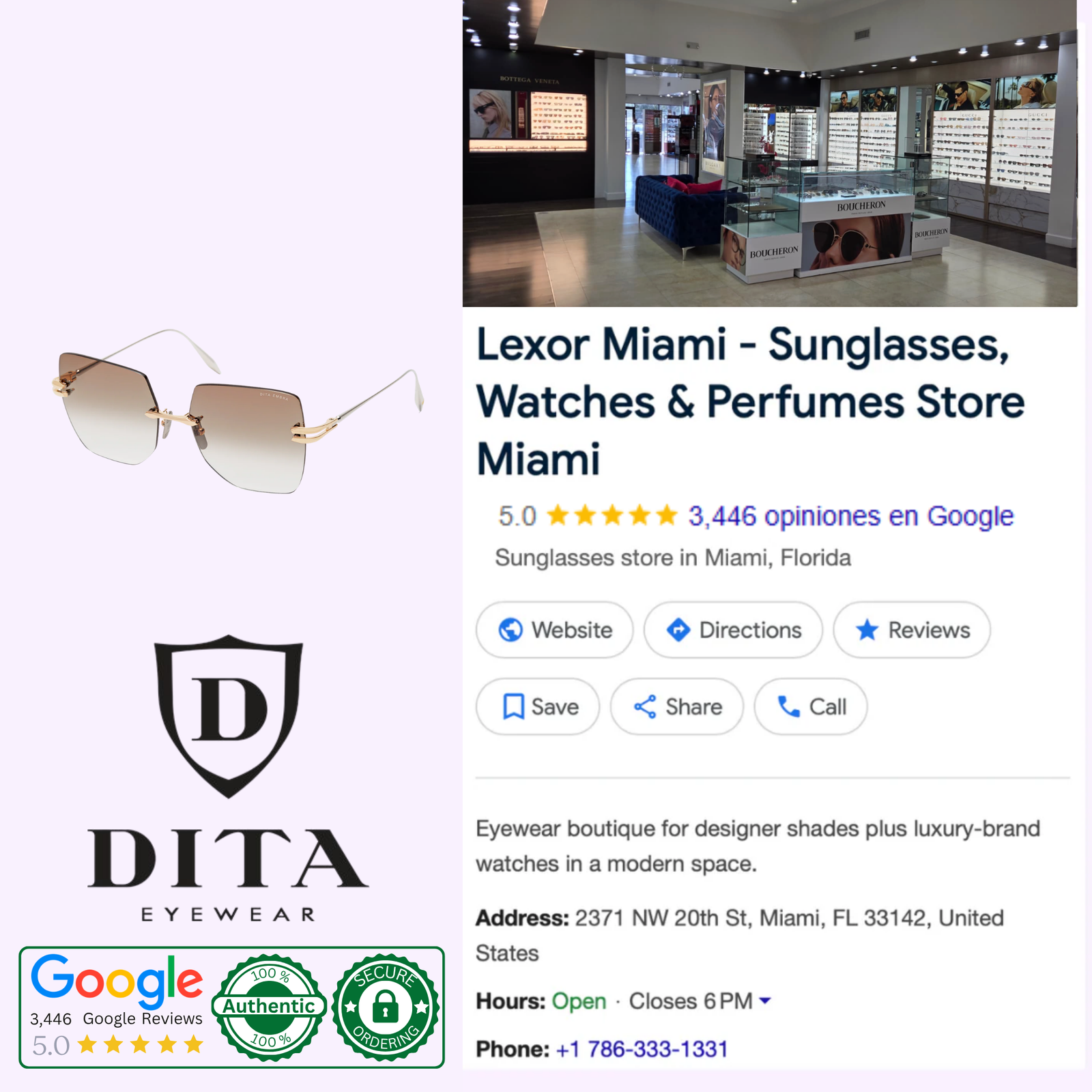 Dita Sunglasses EMBRA DTS155-A-04 Unisex – Lexor Miami