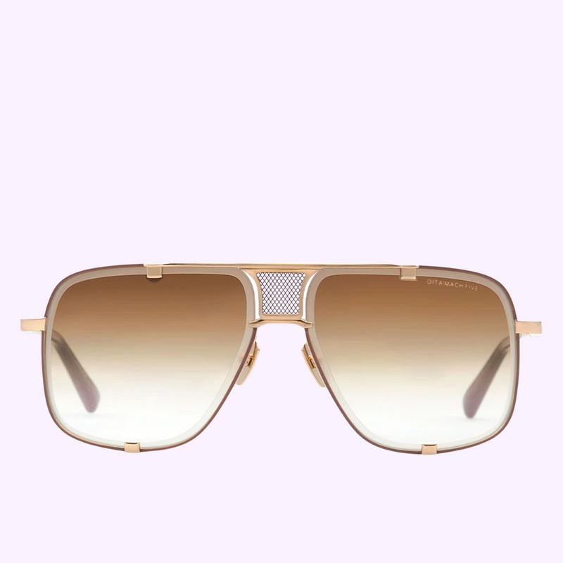 Dita Sunglasses MACH-FIVE DRX-2087-I-GLD-BRN-64 Unisex