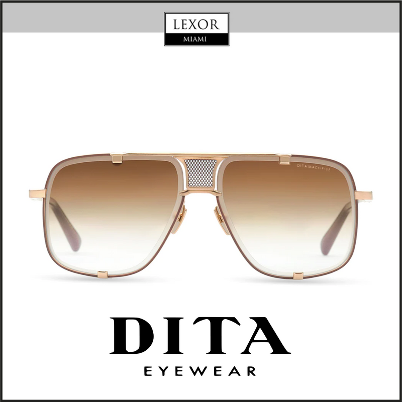 Dita DRX-2087-I-GLD-BRN-64 Unisex Sunglasses