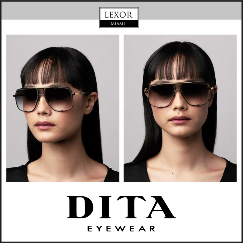 Dita DRX-2087-I-GLD-BRN-64 Unisex Sunglasses