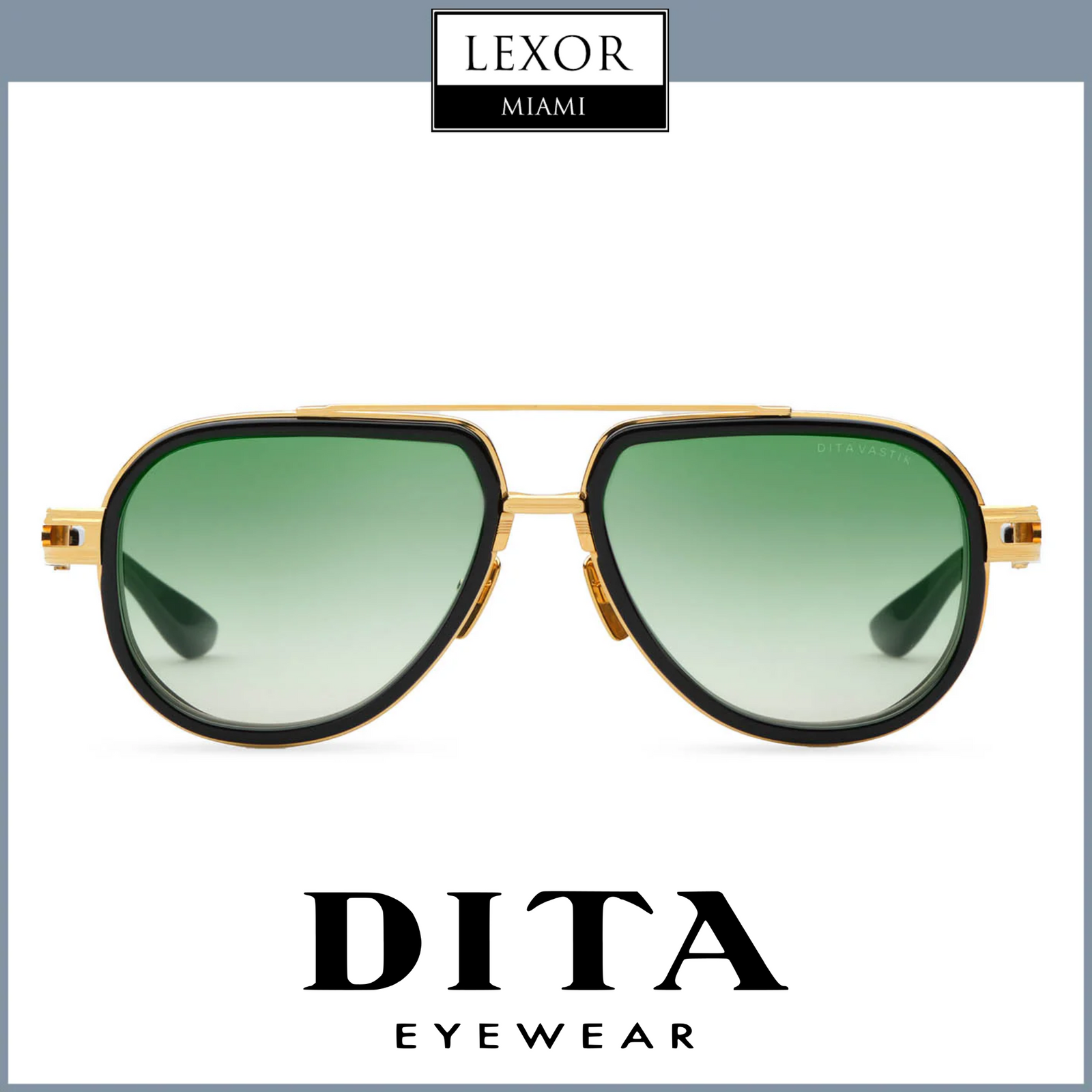 DITA ディータ サングラス VASTIK DTS441-A-01 日本製 ヴァスティック ティアドロップ ワッパ インナーセルリム 01 Gold/Black 65009519 Dita Sunglasses DTS441-A-01 VASTIK – Lexor Miami