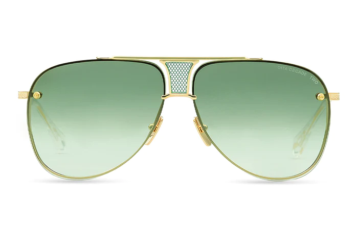 Dita DRX-2082-L-GLD-CLR-62 Decade Two Unisex Sunglasses