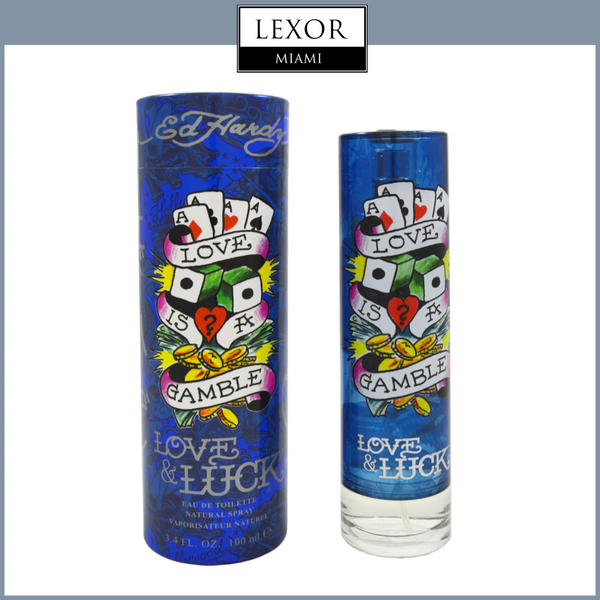 Ed Hardy Love &amp; Luck 3.4 EDT Sp Masculino