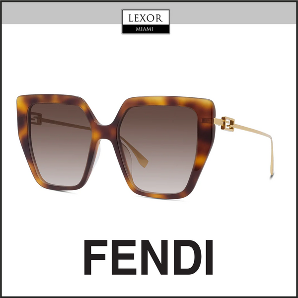 Fendi FE40012U 53F 55 Óculos de sol femininos