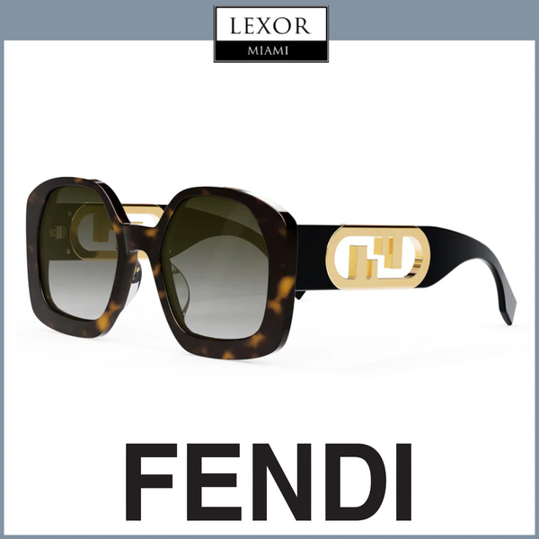 Fendi FE40048U 5452F Women Acetate Sunglasses
