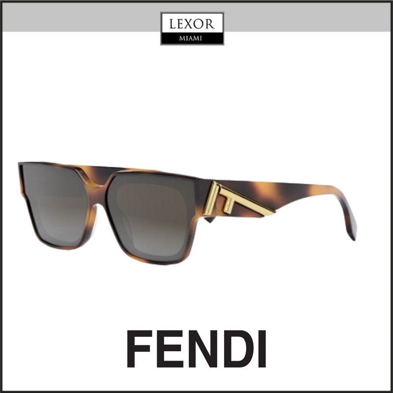 Fendi FE40099I 6353B ACETATE SUNGLASS