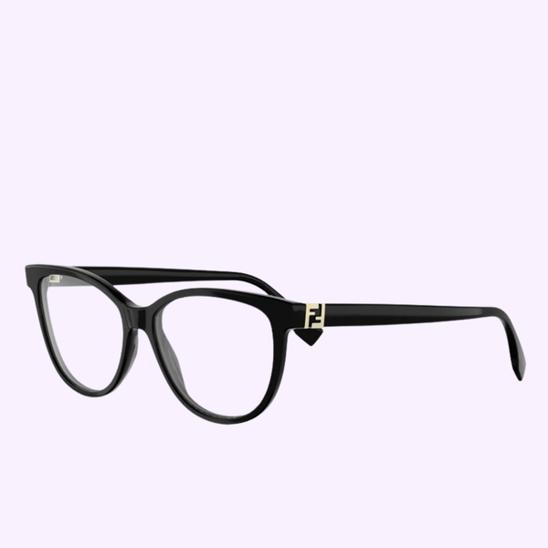 Fendi Black Cat-Eye Glasses with Gold Accents -Case is Included Buy FENDI Fendi Roma Cat-Eye Eyeglasses Online | MAGRABi KSA main image 4