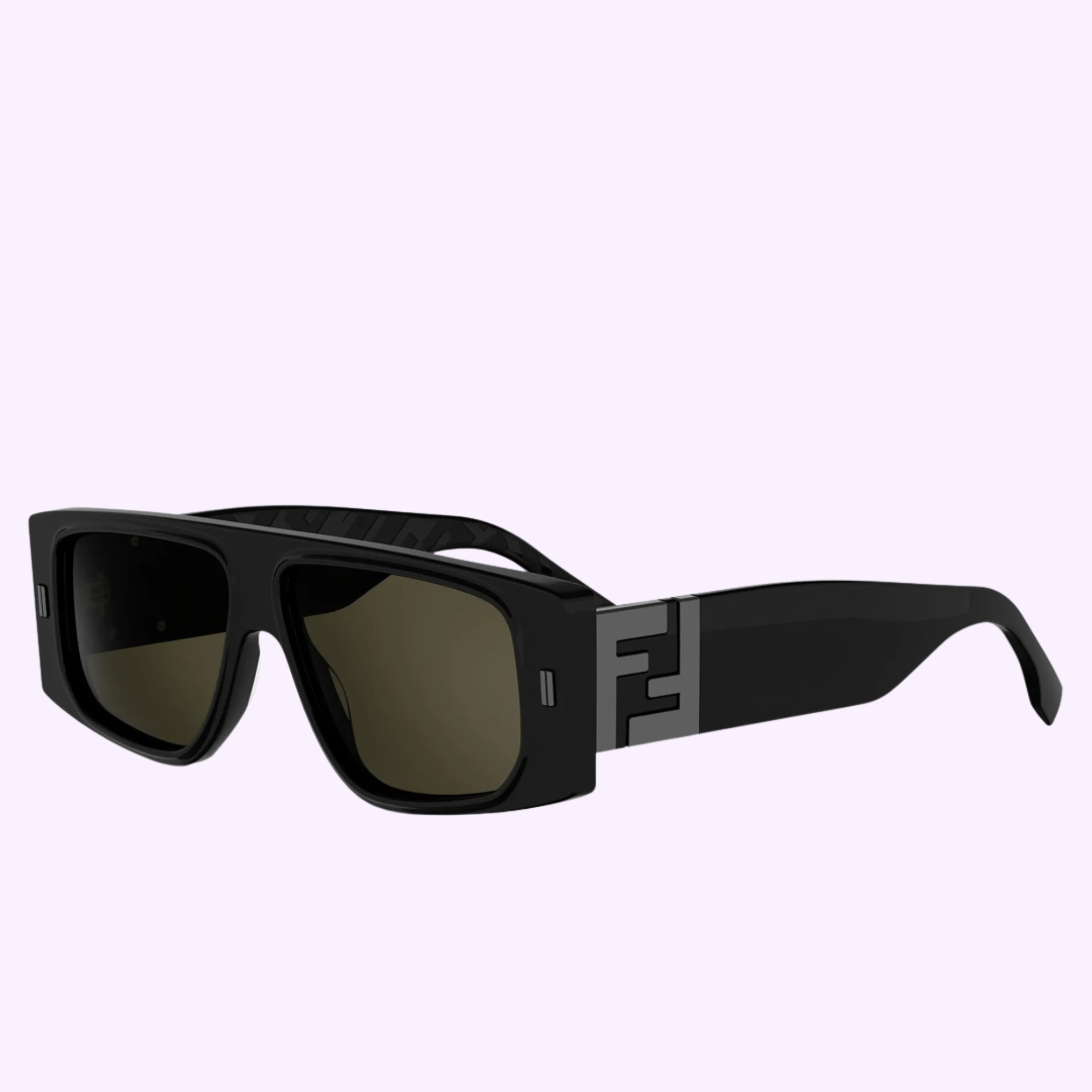 Angle View Fendi sunglasses FF SQUARED FE40214U 5601N