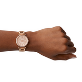 Fossil ES4301 CARLIE Stainless Steel Rose Gold Watch