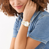 Fossil ES5259 SCARLETTE Stainless Steel 2-Tone Gold-Silver Watch