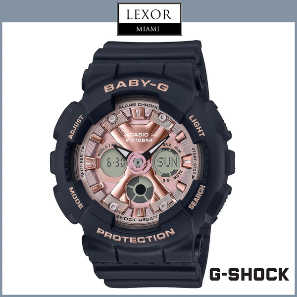 G-Shock BA-130-1A4 Analog-Digital Black Resin Strap Women Watches
